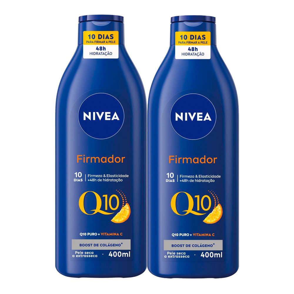 Kit 2 Loção Hidratante Nivea Firmador Q10 + Vitamina C Pele Seca a Extrasseca 400ml