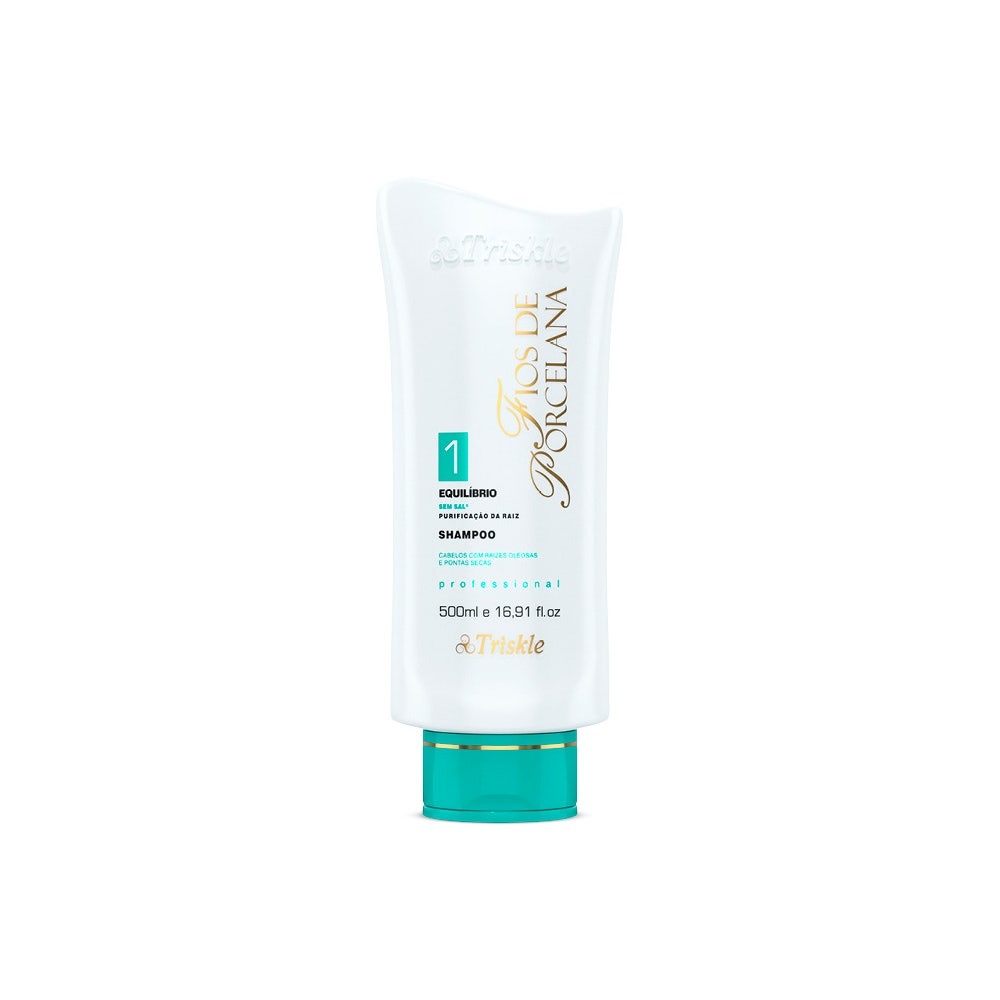 Shampoo Triskle Fios de Porcelana Equilíbrio Capilar 500ml