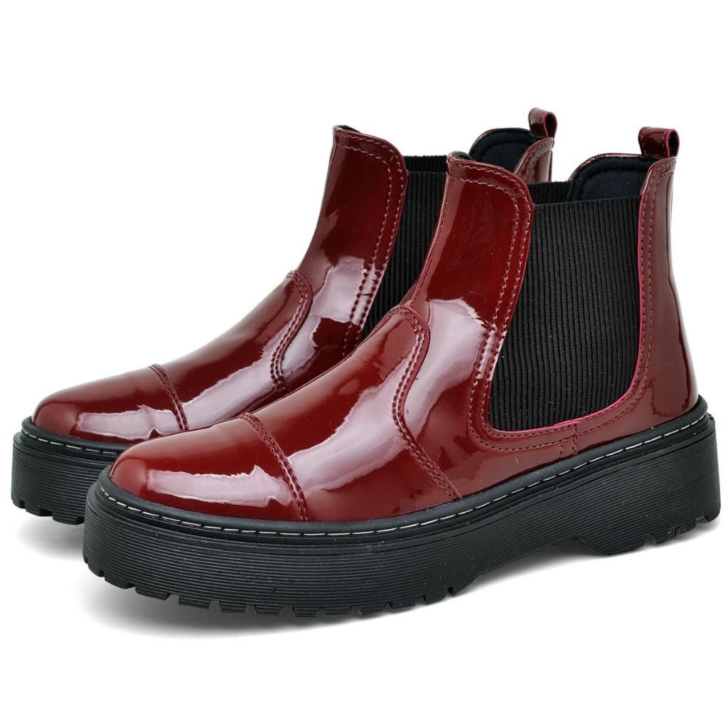 Bota Coturno Dubuy Feminino Red Cherry Sola Tratorada AMY Original 1508FG