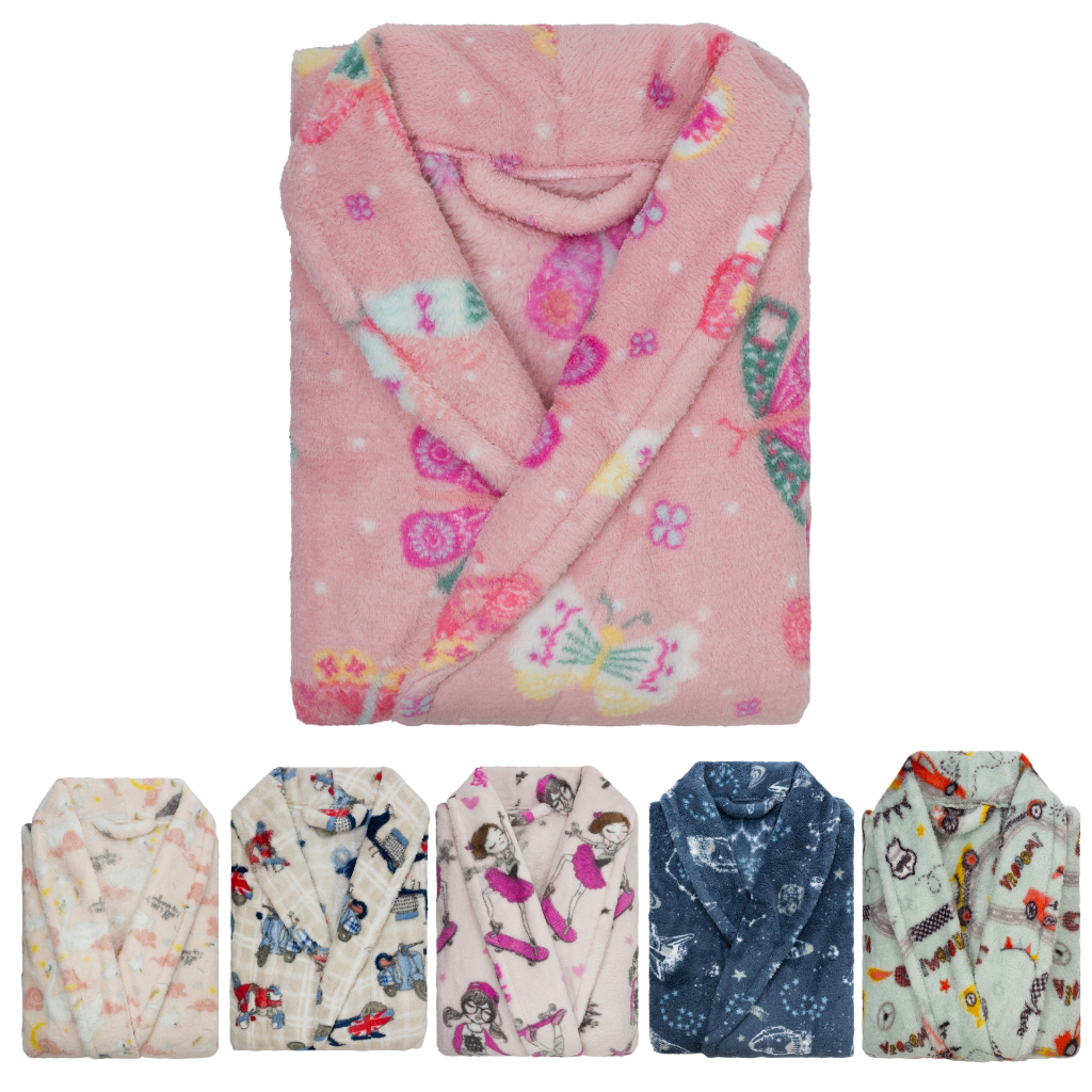 Roupão Infantil Microfibra P M G Extra Macio Unissex Diversas Estampas Roupão Com Desenhos Camesa