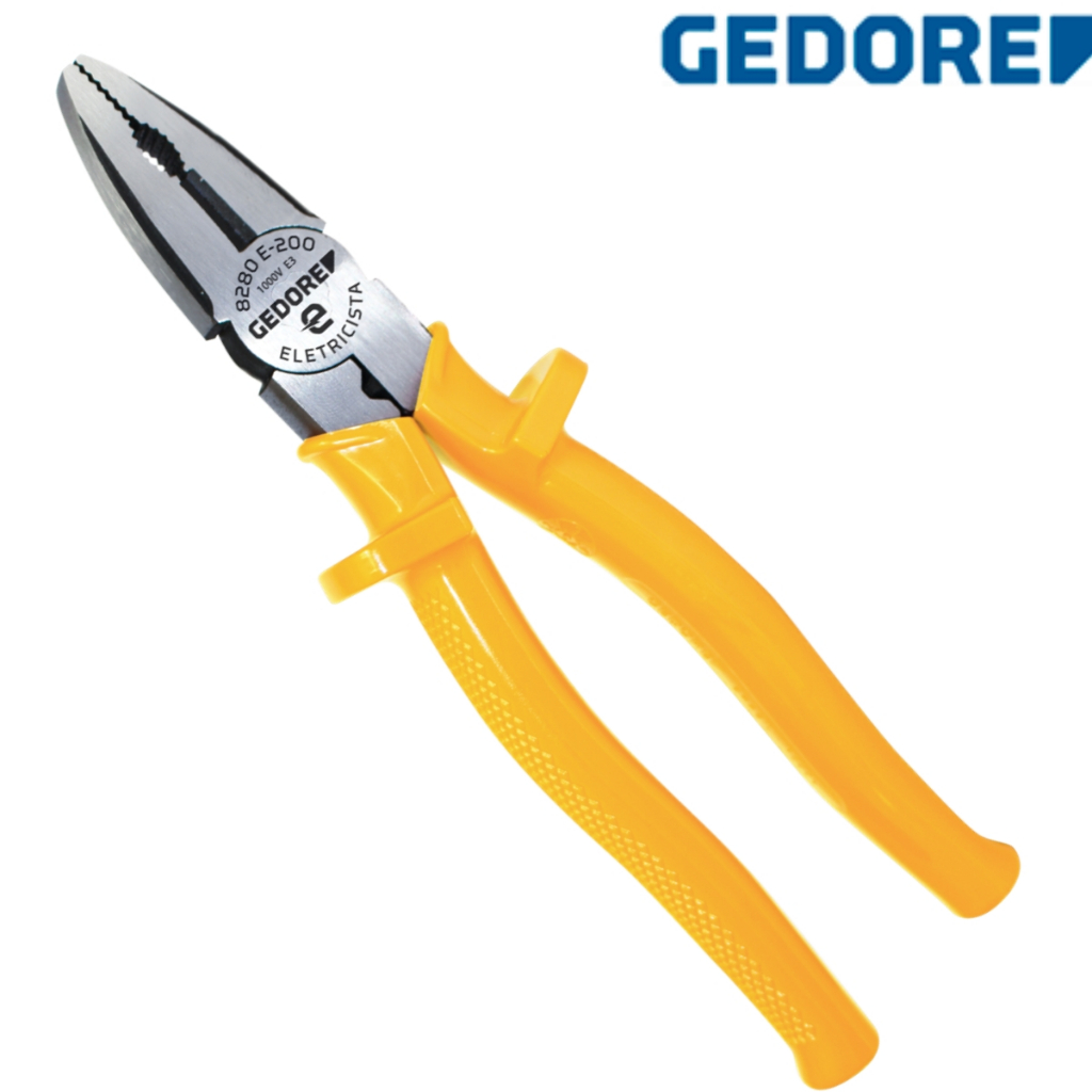 ALICATE UNIVERSAL ELETRICISTA 8 ISOLDADO BLUE 8280 E-200 GEDORE