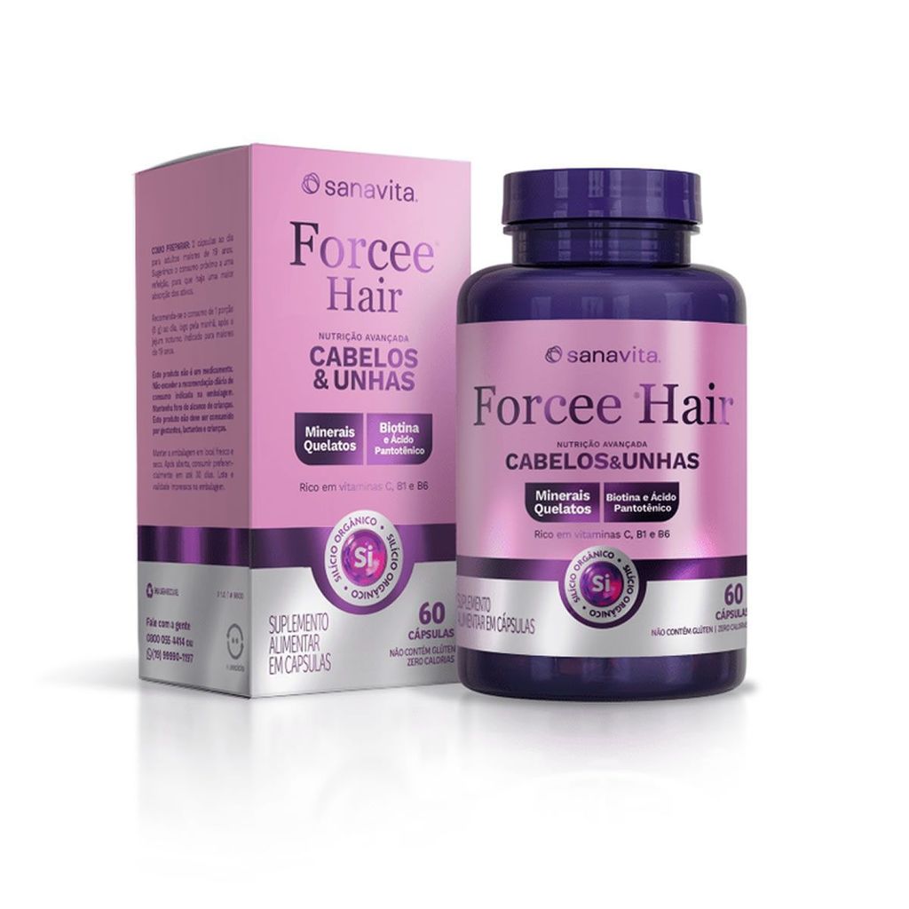 Forcee Hair - 60 Cápsulas - Sanavita