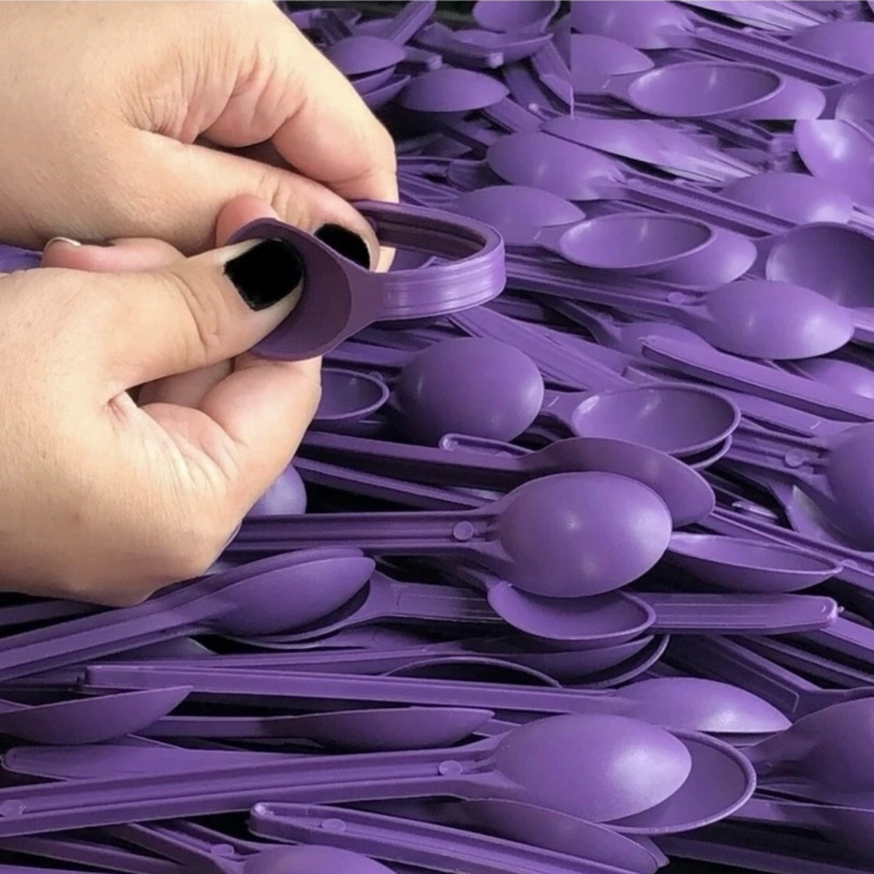 500 ~2000 Colherzinhas Açaí Sorvete Sobremesa Super Reforçada inquebrável ROXA OFF