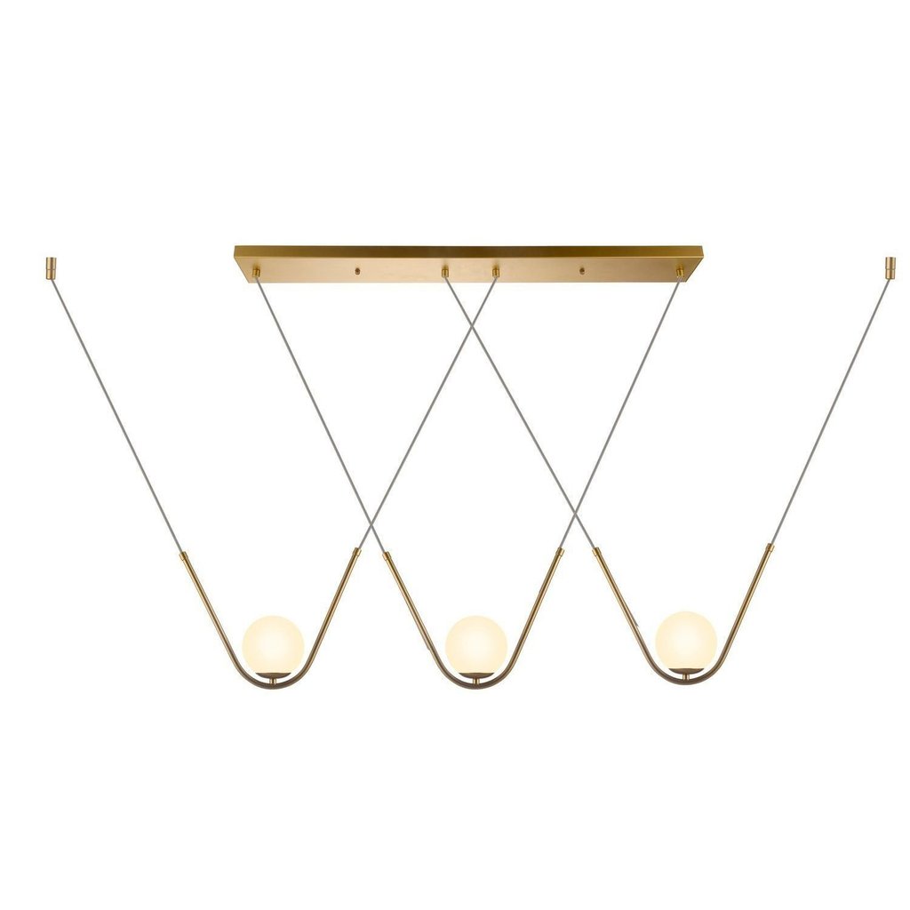 Lustre Pendente Bivolt Oscar Bella Iluminação Geométrico