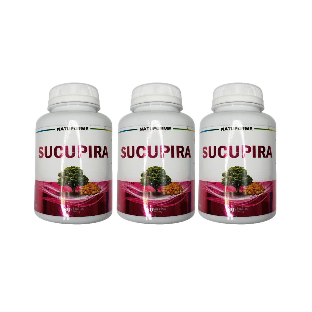 3x Sucupira 60 Cápsulas 500mg