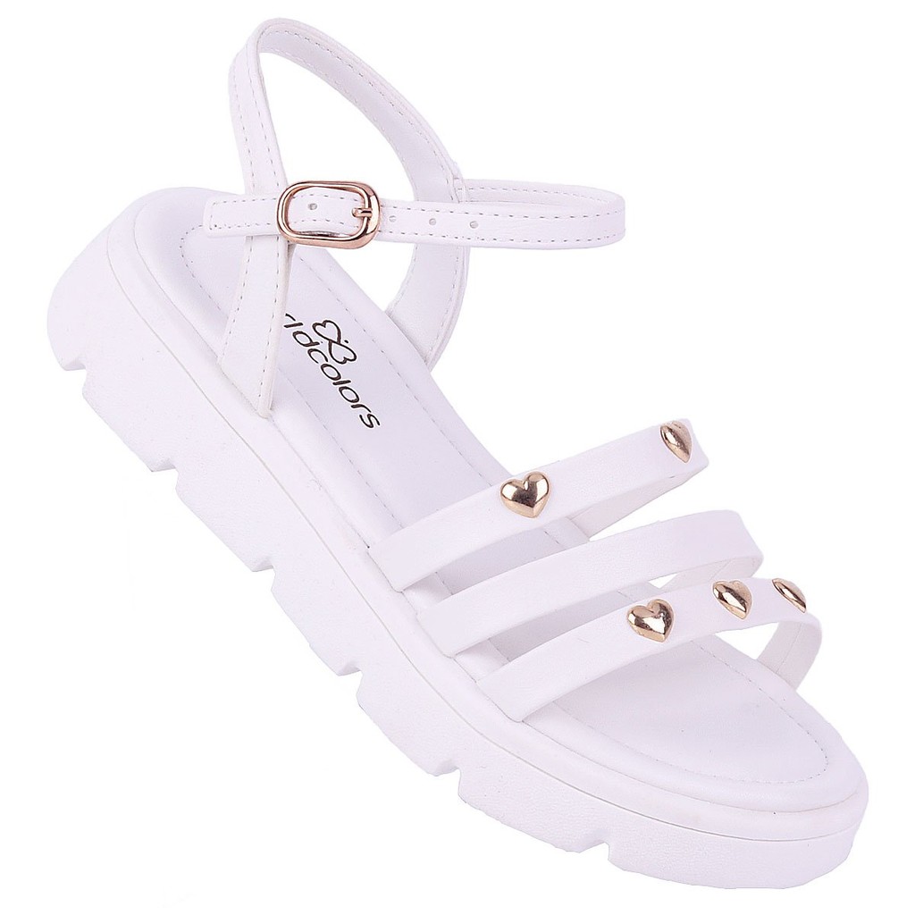 Sandália Infantil Feminina Aurora Worldcolors - Branco