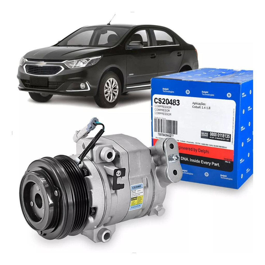 Compressor Ar Condicionado Cobalt 1.4 1.8 8v Delphi + Óleo