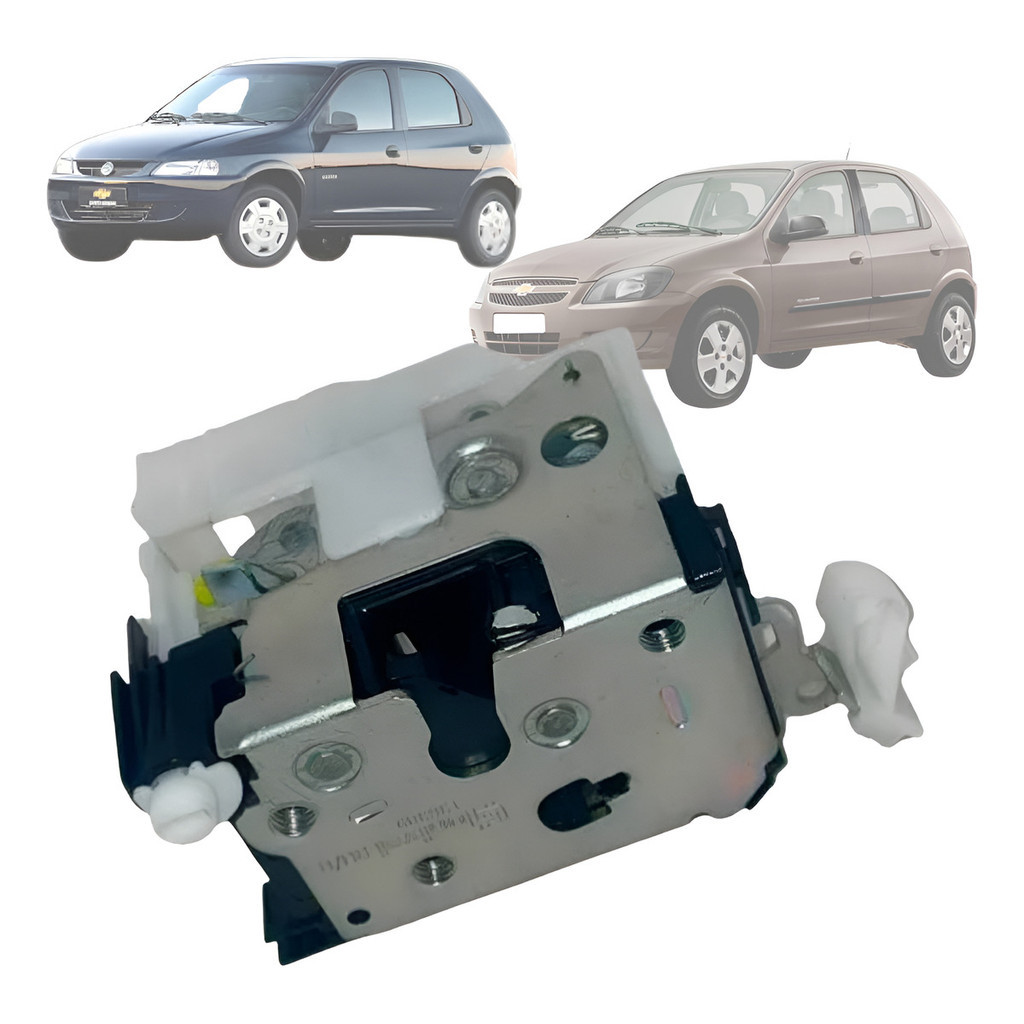 Fechadura Celta 4 Portas Dianteira Predisposta Elétrica Lado Motorista Esquerda 2000 2001 2002 2003 2004 2005 ate 2016