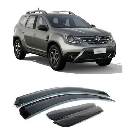 Defletor Calha de Chuva Renault Nova Duster 2020 a 2023 4 Portas Ecoflex