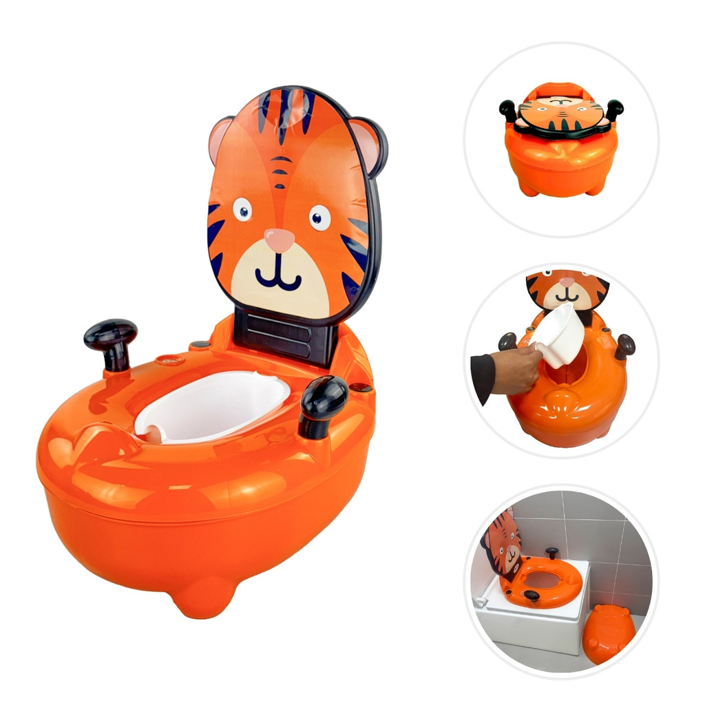 Troninho Penico Infantil Musical Desfralde Tigre Replay Kids