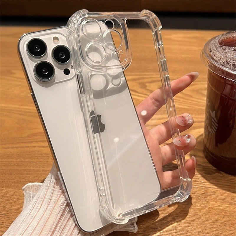 Capa Capinha Tpu Anti Impacto Transparente Para IPhone XS XR 11 12 13 14 PLUS15 16 17PROMAX AIR Pronto Entrega