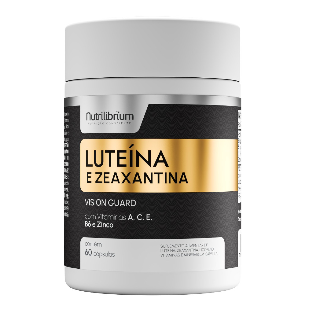Luteína e Zeaxantina Vitaminas Zinco Selênio Licopeno Vision Guard 60 Cápsulas