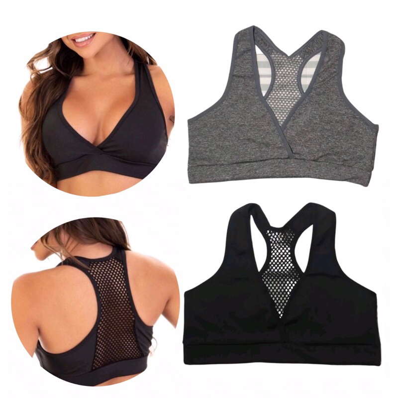 Top nadador fitness, academia,  com tela nas costas, sem bojo