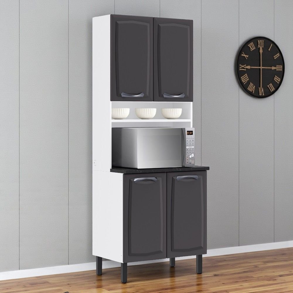 Paneleiro em Aço 4 Portas 80cm Nicho para Forno New Premium Itatiaia