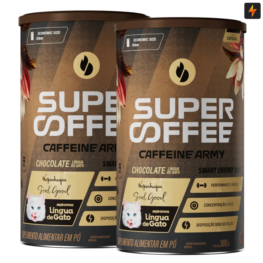 Kit 2x SuperCoffee 380g Caffeine Army Original