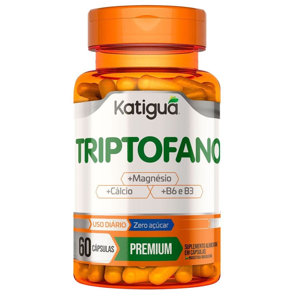 Triptofano + Magnésio - 60 Cápsulas - Katiguá