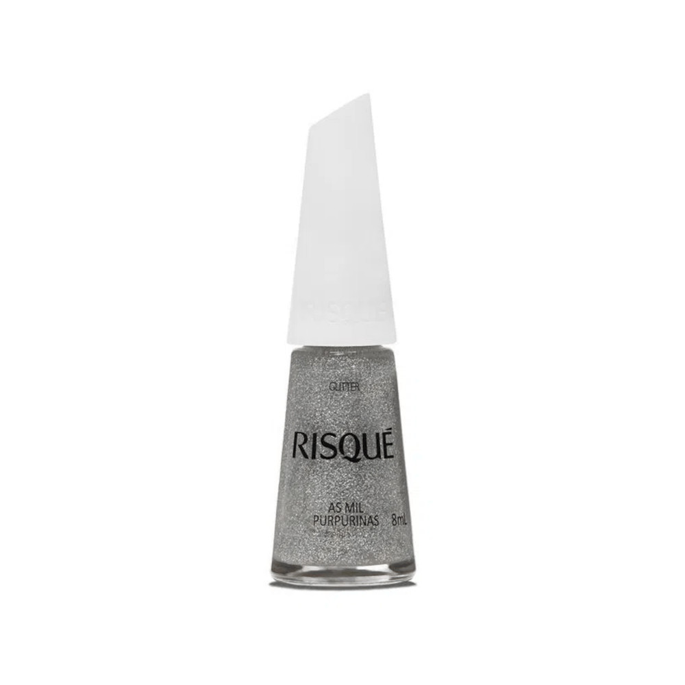 Esmalte Risqué Efeitos Glitter As Mil Purpurinas