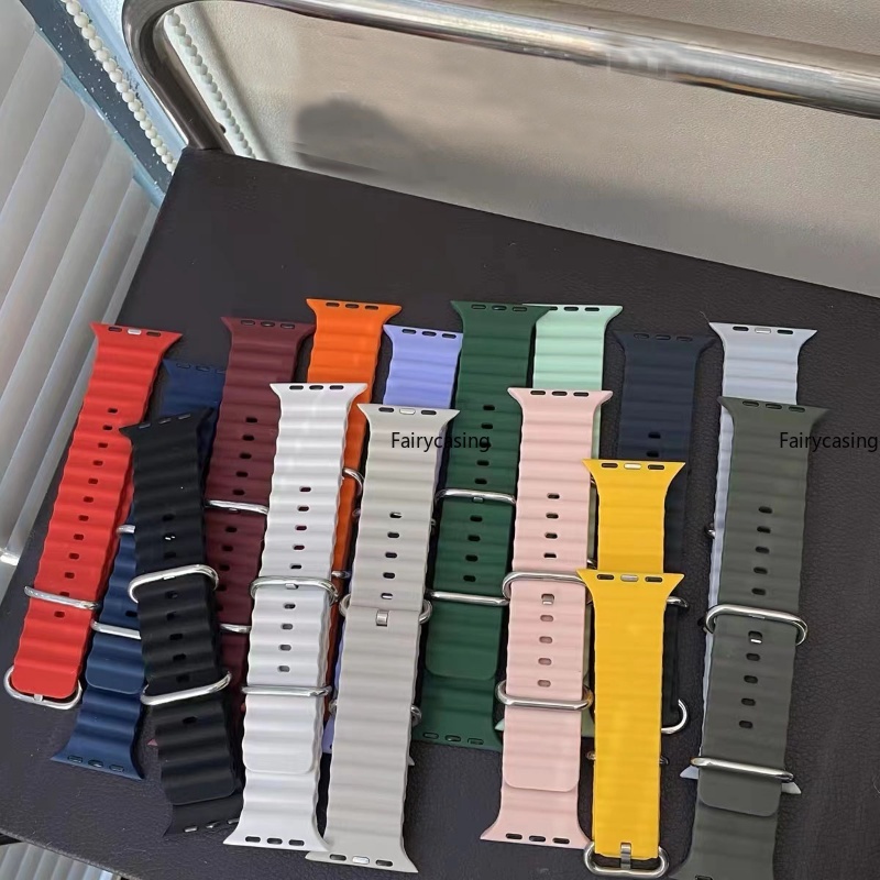 42 Cores Pulseira Oceânica Para Relógios Apple Série 8 ultra 49mm 45mm 41mm Smartwatch Relógio Inteligente 44mm 40m 42mm