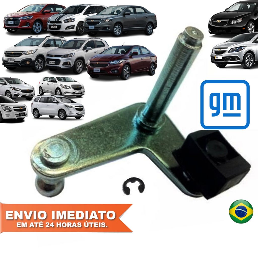 Alavanca Seletora de Marcha Câmbio Chevrolet Onix Prisma Cobalt Spin Sonic Cruze Novo 1ªLinha com NF