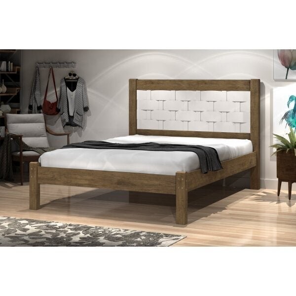 Cama Casal Flex Color Laila  Jequitiba/Off White