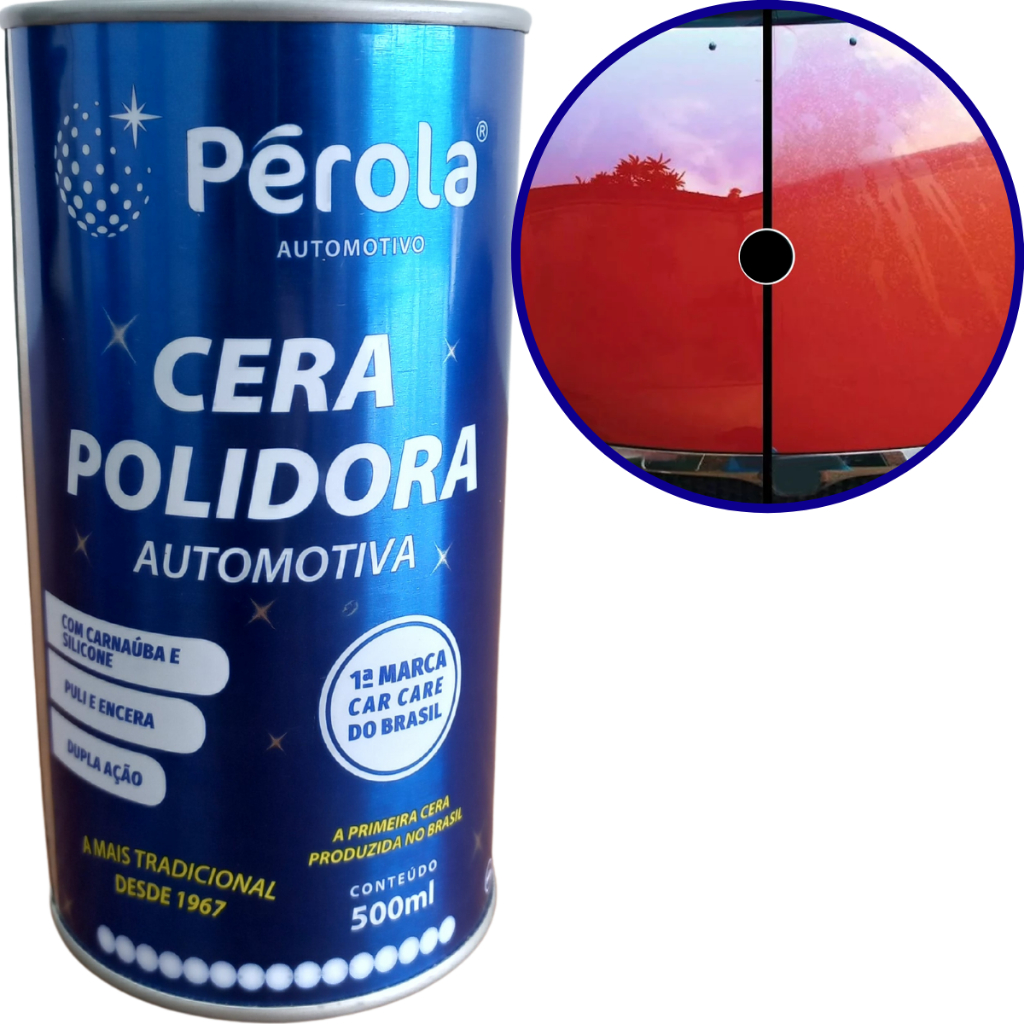 Cera Polidora Líquida Pronto Brilho 500ml Original Pérola