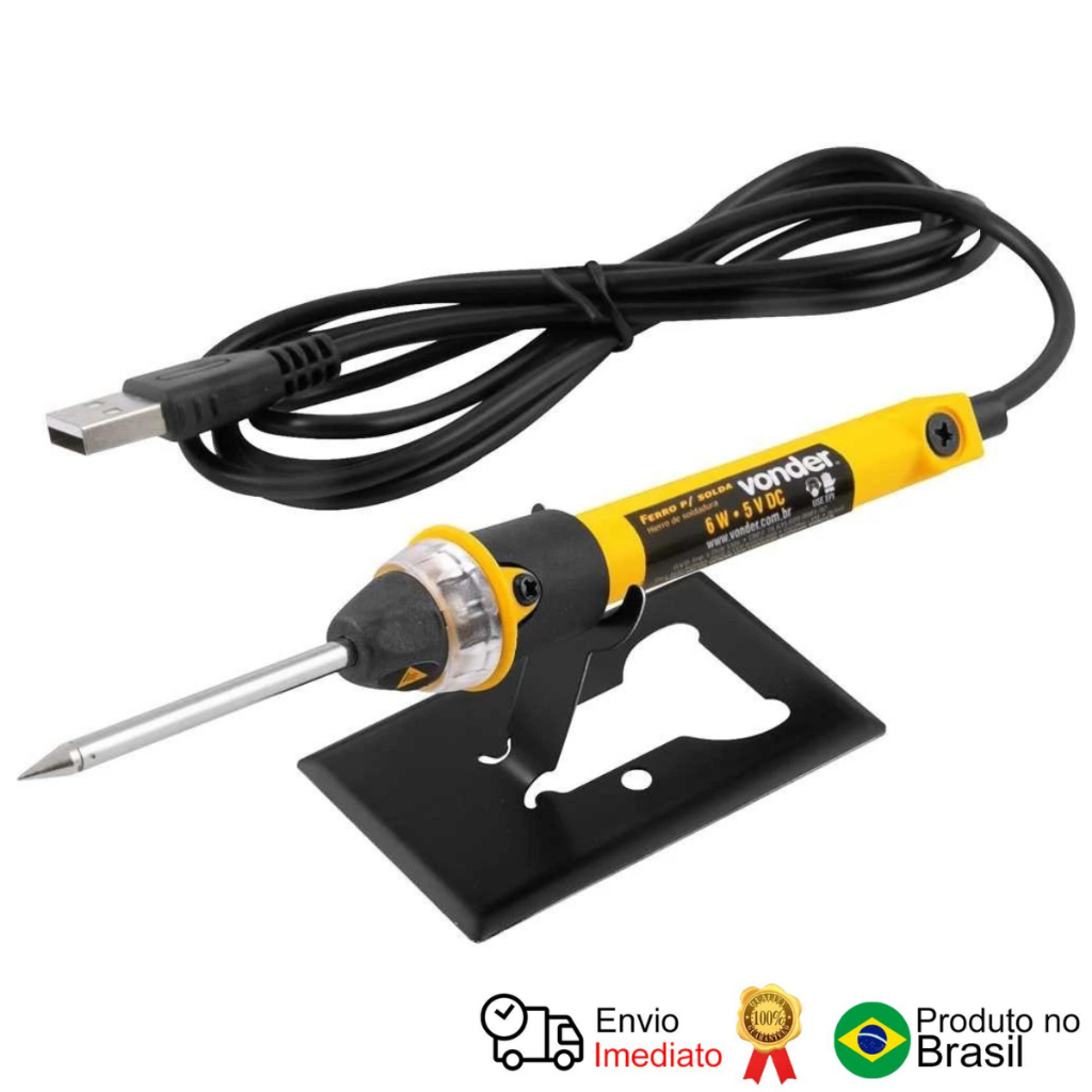 Ferro Para Solda 6 W Usb Vonder
