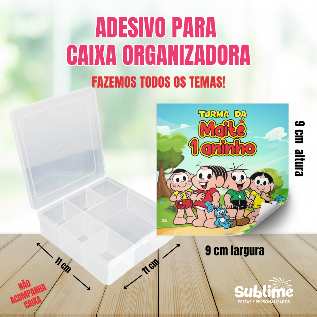 Adesivos Personalizados para Caixa Organizadora de Doces - Qualquer tema!
