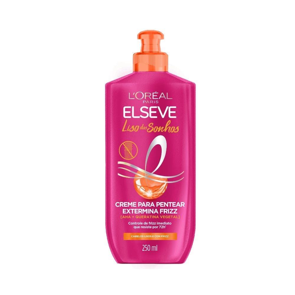 Creme de Pentear Elseve Liso Dos Sonhos AHA + Queratina Vegetal 250ml
