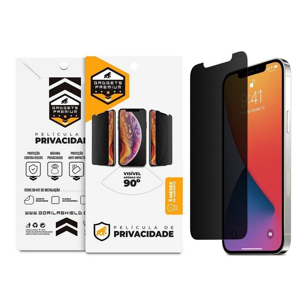 Película de Privacidade para iPhone - Proteção contra Riscos e Visibilidade Lateral - Gshield