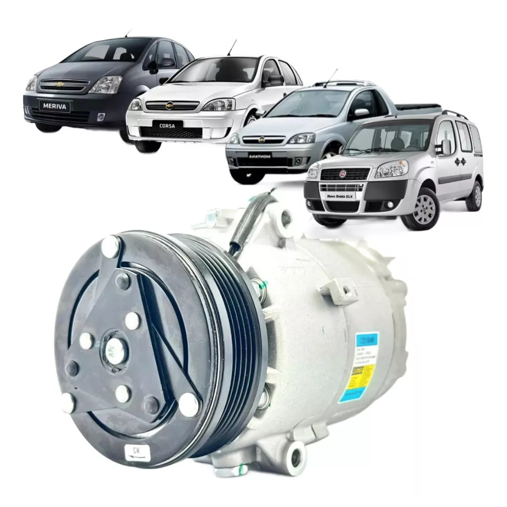 Compressor De Ar Delphi Corsa / Meriva / Montana  / Fiat Palio / Siena / Strada / Stilo CS10040