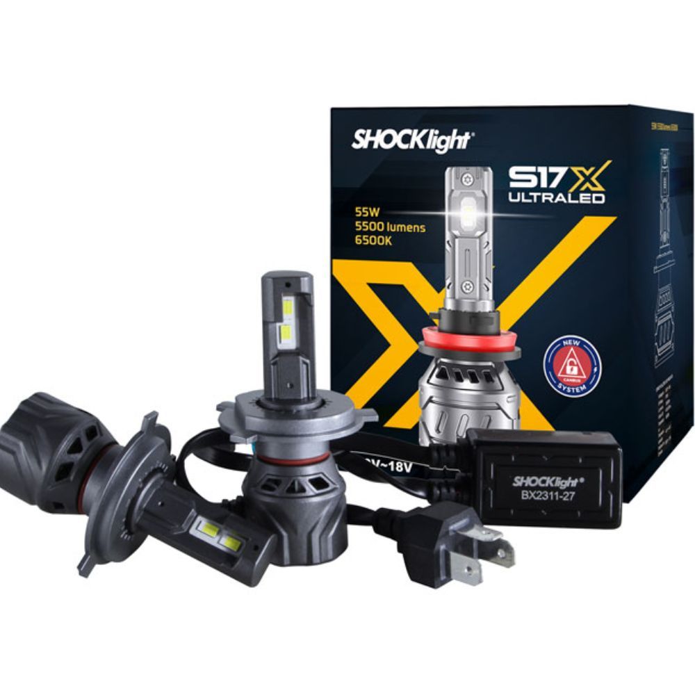 Par de Lâmpada Led Nano Shocklight S17x  H1 H3 H4 H7 H11 H16 HB3 HB4