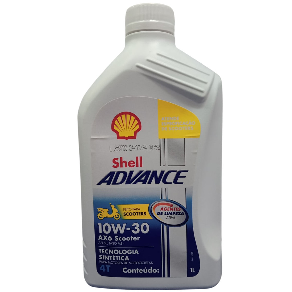 Óleo Motor Advance 4T AX6 Scooter 10W30 Sintético - 1L