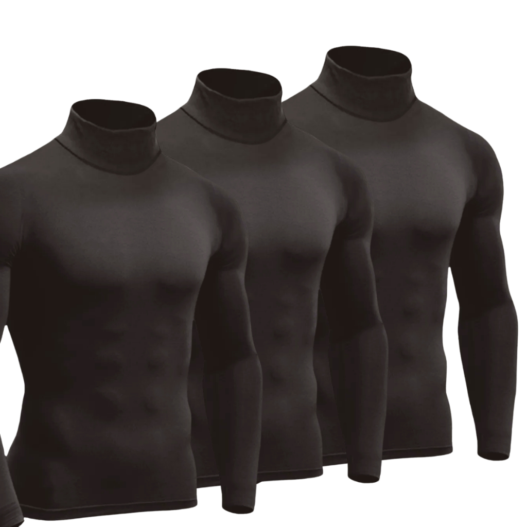 KIT 3 CAMISA GOLA ALTA DE COMPRESSÃO ENVIO RÁPIDO E SEGURO