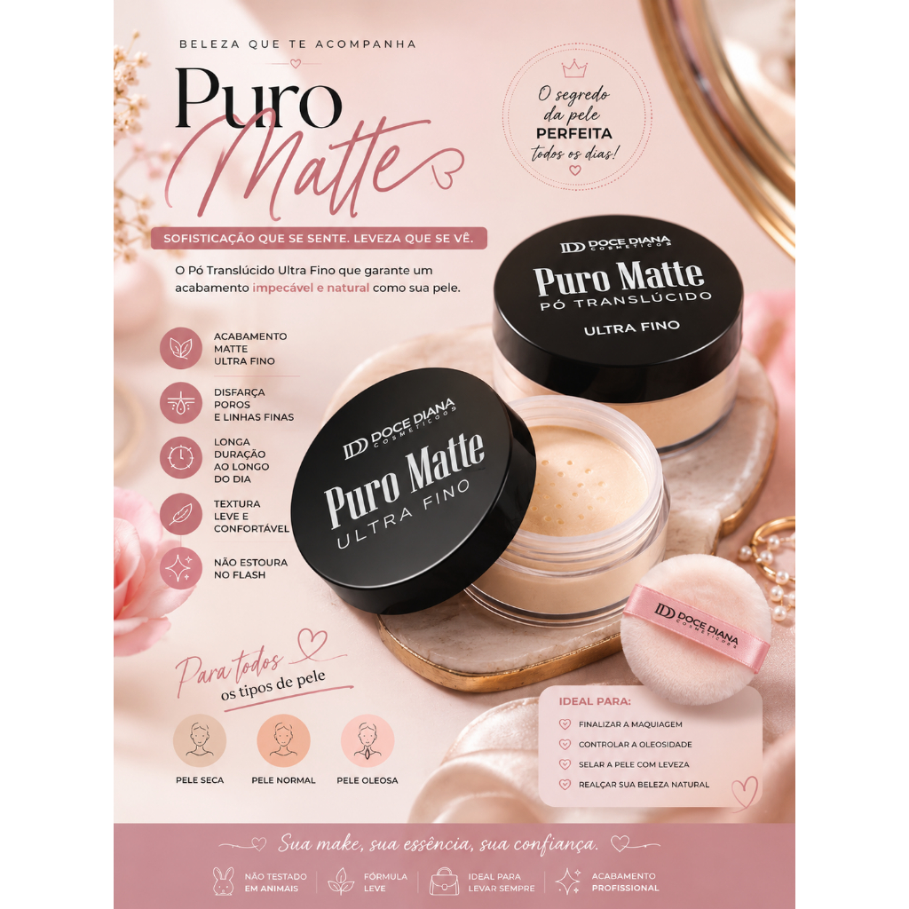 Pó translucido Puro Matte Ultrafino