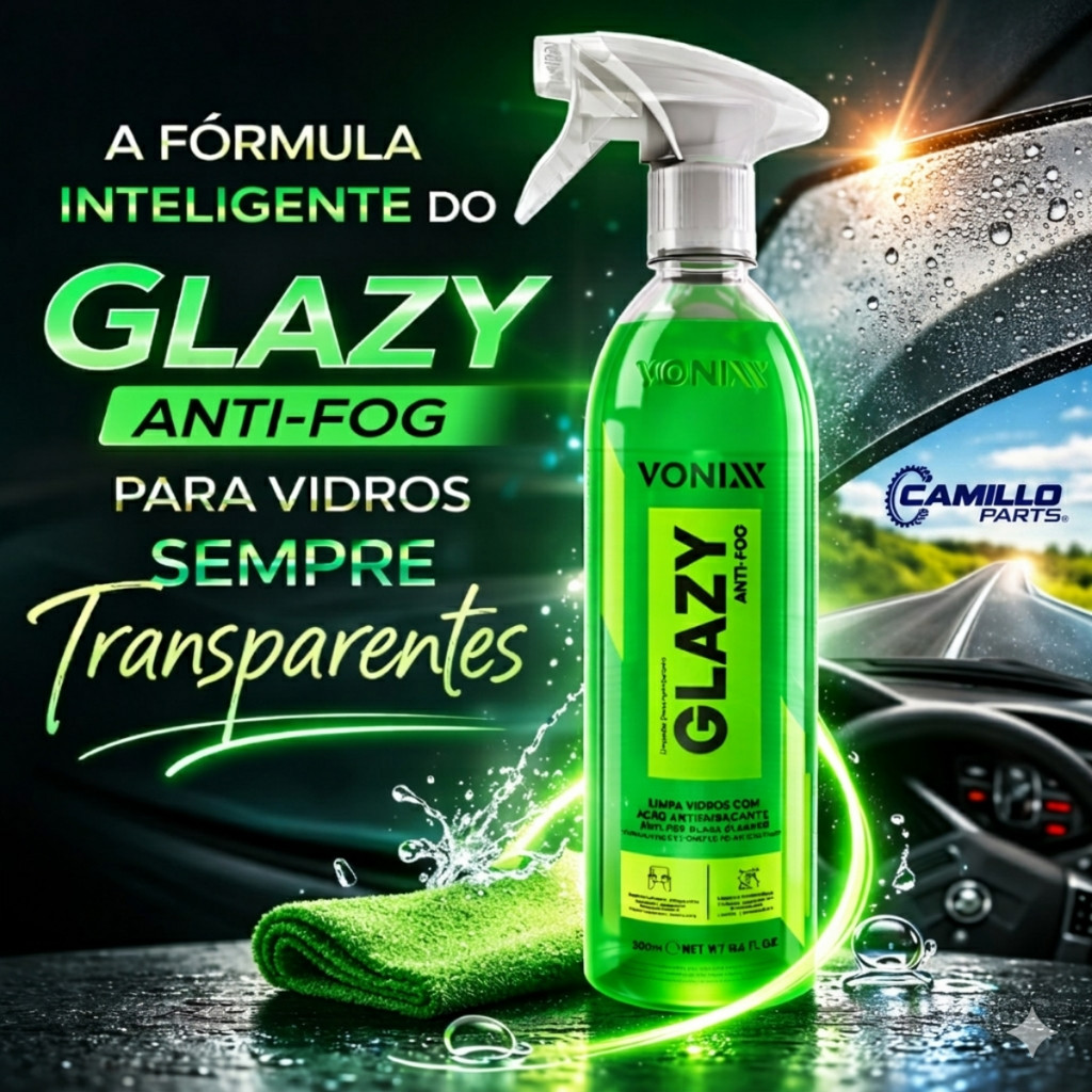 Glazy Anti Fog 500ml Anti Embacante Vonixx Limpa Vidros