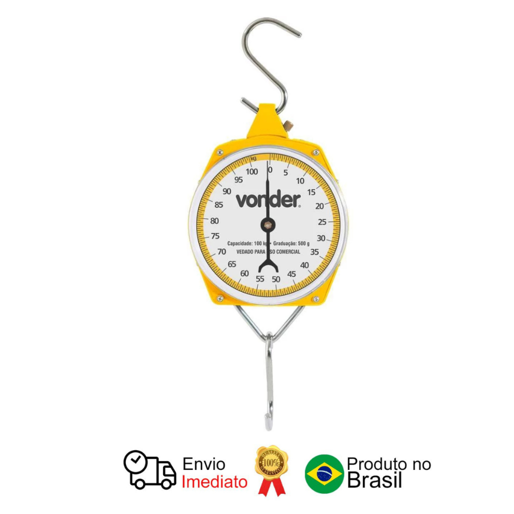 Balança Suspensa 100 Kg Relógio Vonder