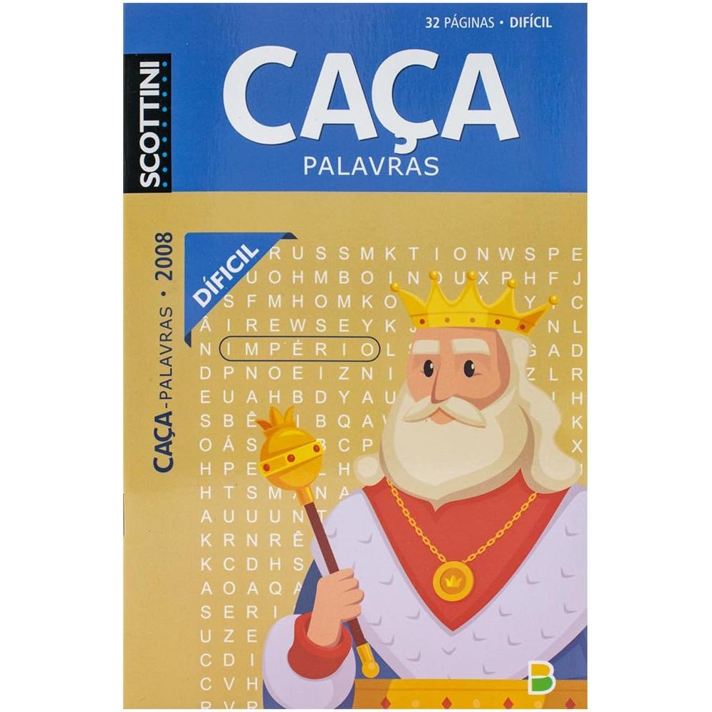Scottini Caça-palavras com 32 pág | N.2008 | Dificil
