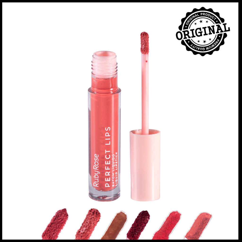 Batom Liquido Ruby Rose Perfect Lips Linha Rosa HBL6200