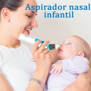 Aspirador Nasal  Recarregável Silicone Macio Para O Nariz Do Bebê
