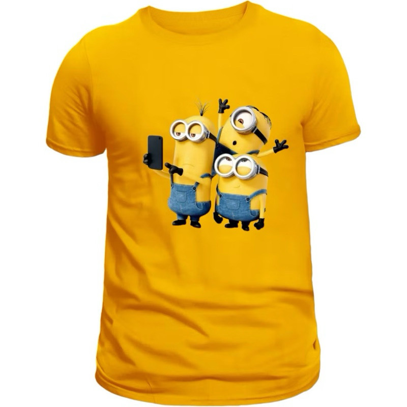 Camiseta camisa  Blusa Infantil Minions algodão 100%