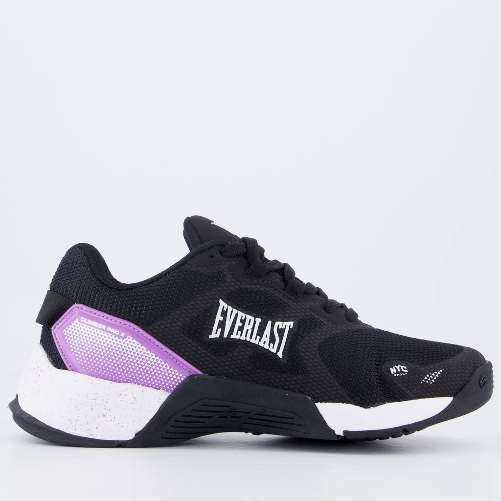 Tênis Everlast Climber Pro 3 Feminino Preto e Lilás