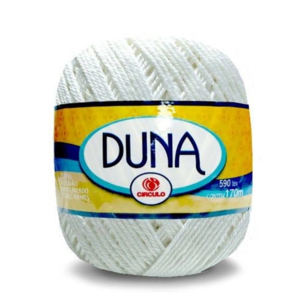 Fio Duna 100g - 170 Mt 100% Algodão Mercerizado Tex 590