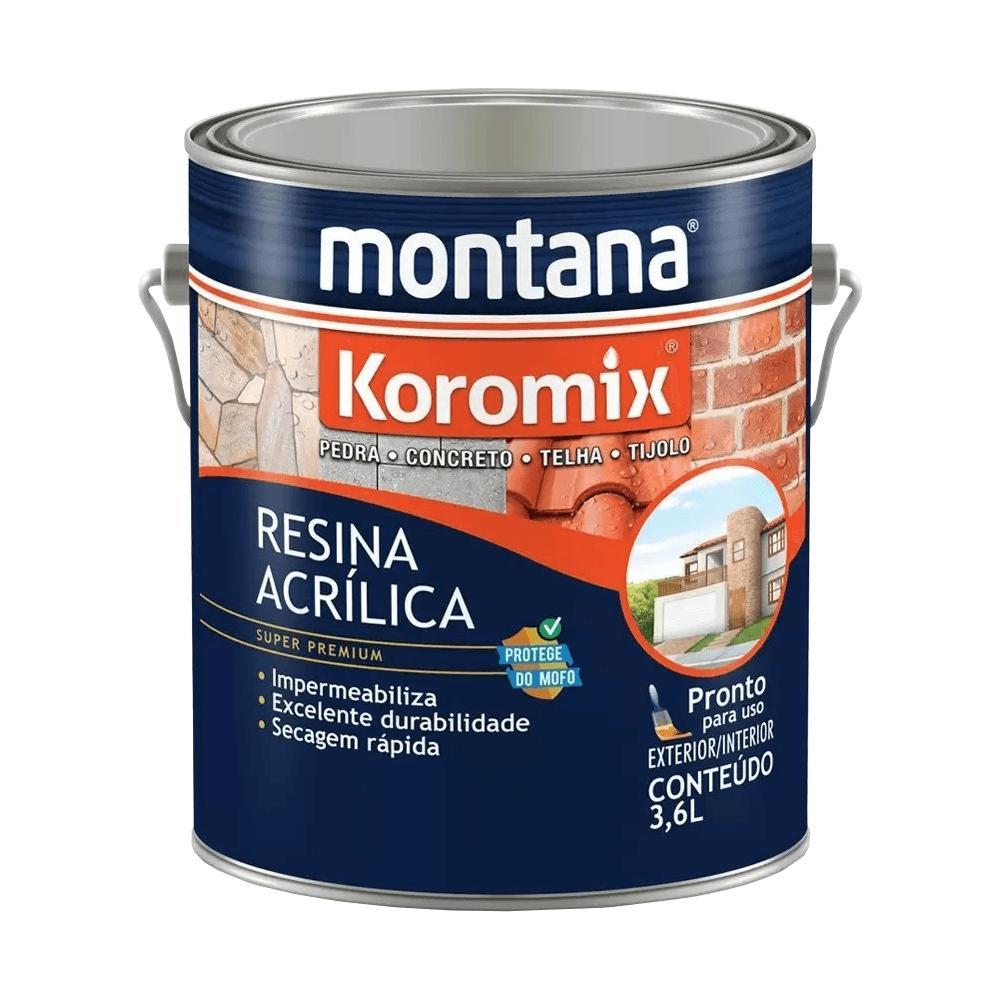 Resina Acrílica Montana Base Água Incolor 1/1