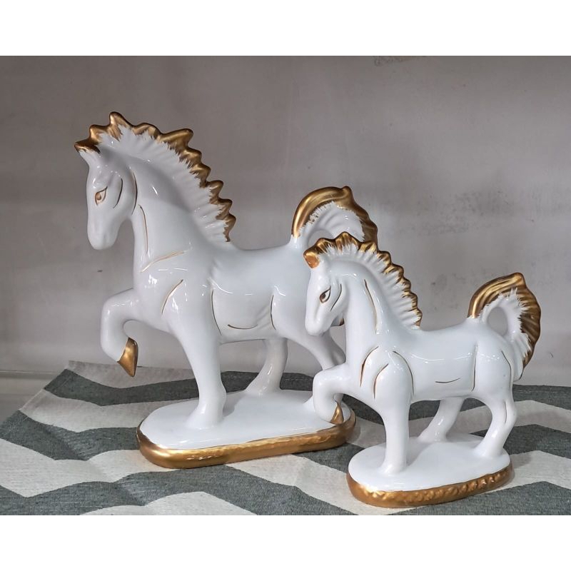 Dupla de Cavalos ceramica