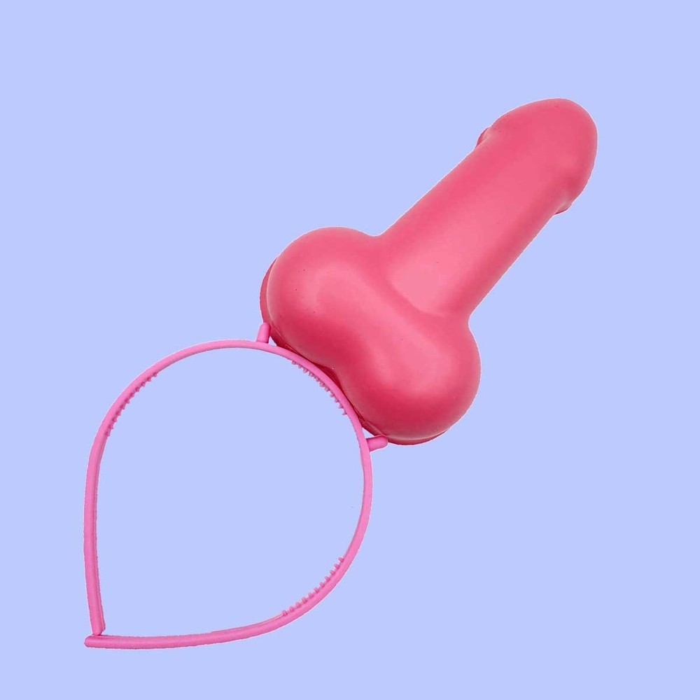 Tiara para Cabeça com Pênis Decorativo - 3 Cores | FestaChic