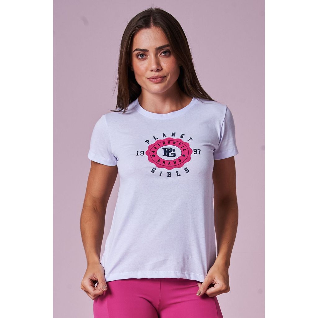 Camiseta Feminina Brand 1997 Planet Girls Branco