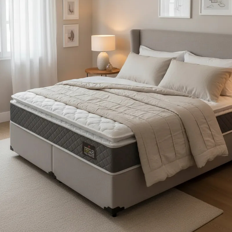 Cama Box com Colchão de Espuma D45 Pillow Top Fort Comfort King 193cm