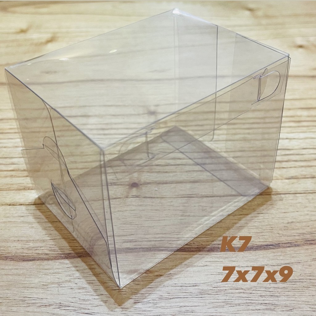 20~100 Caixa Cubo 7x7x9 Transparente Acetato ASSK K7 (CHOCO)