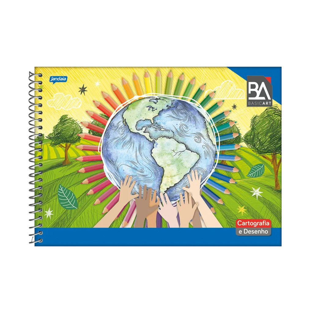 Caderno De Desenho Universitário Basic Art 48 Folhas - Jandaia