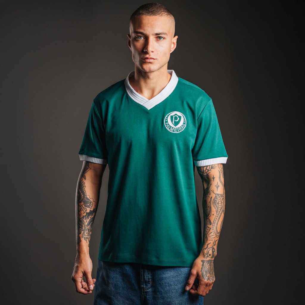 Camisa Palmeiras Retrô 1959 Verde Masculina Oficial